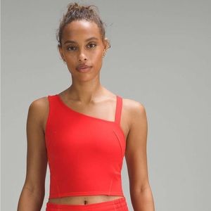 Red Lululemon Women’s Everlux Asymmetrical Tennis Tank Top size 6